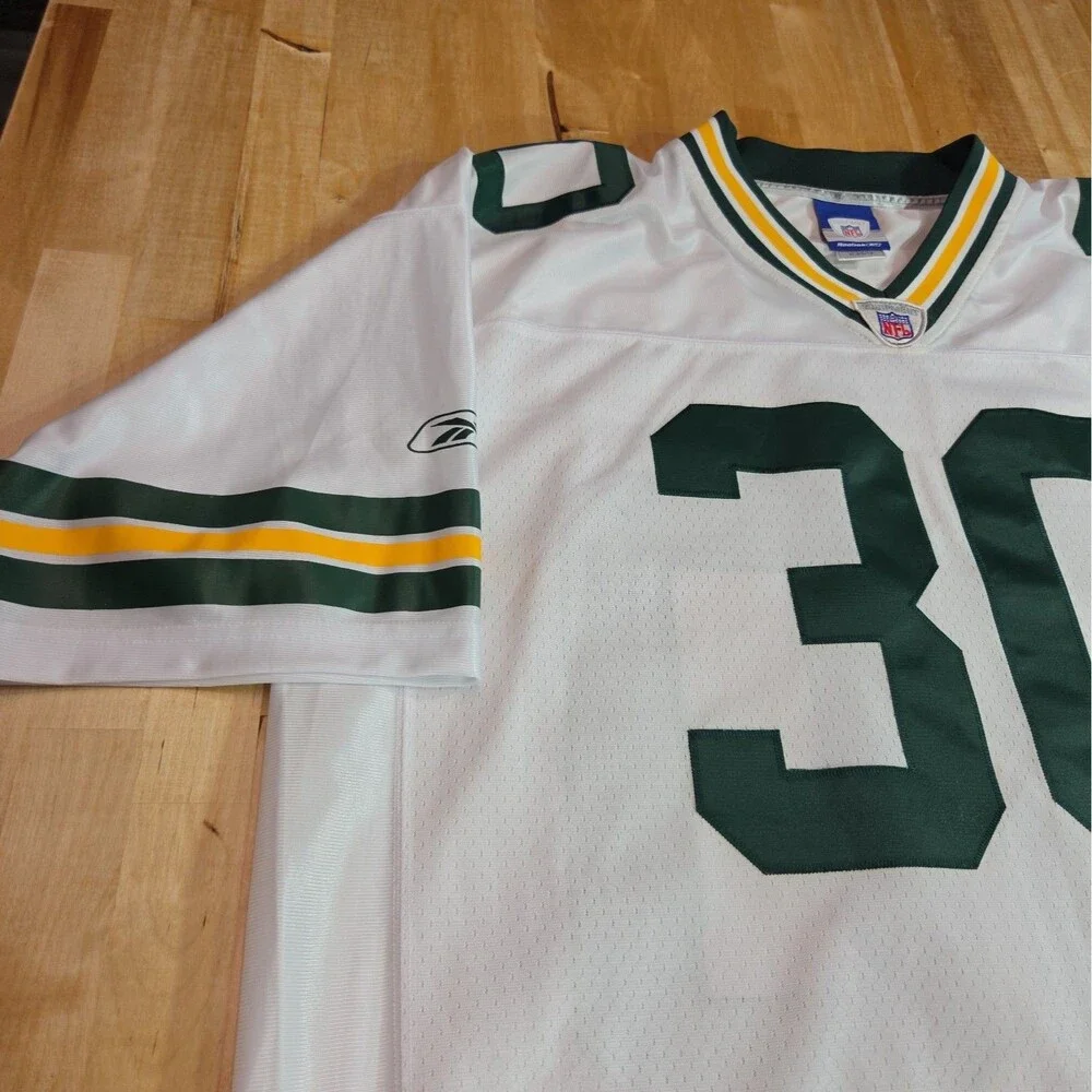 Ahman Green #30 Green Bay Packers Sewn Reebok On Field Jersey Size XL